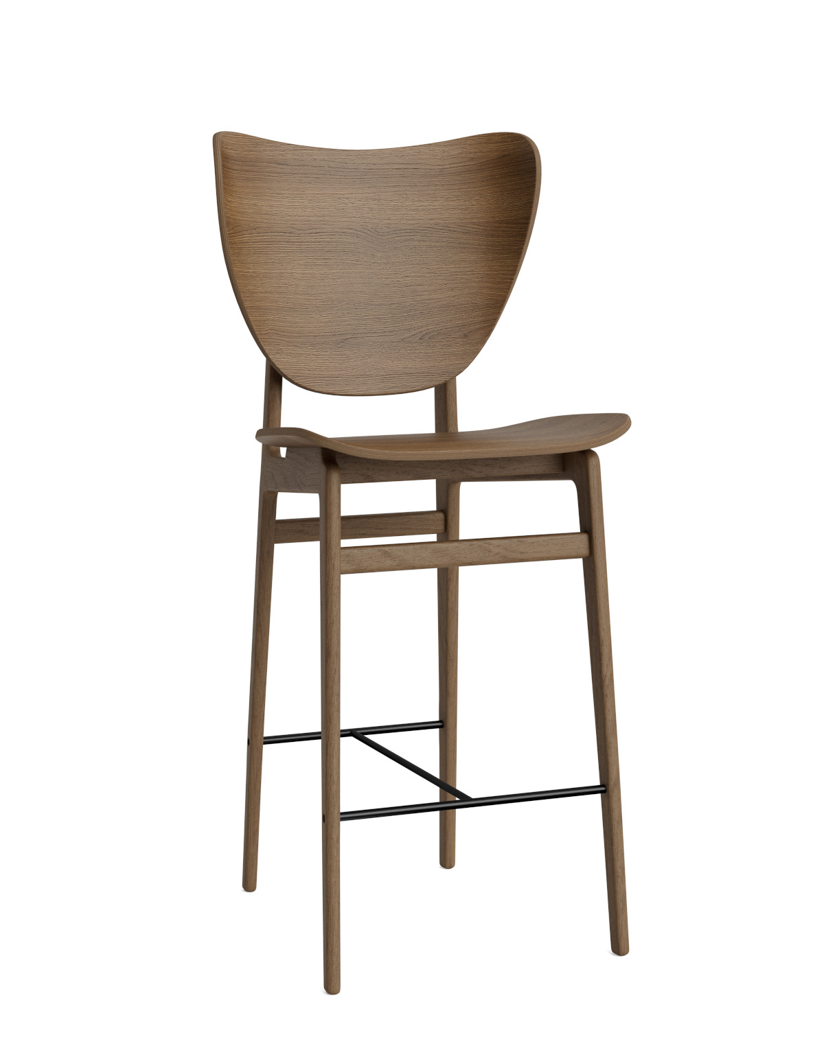 Elephant Barhocker, höhe 65 cm, eiche hell geräuchert