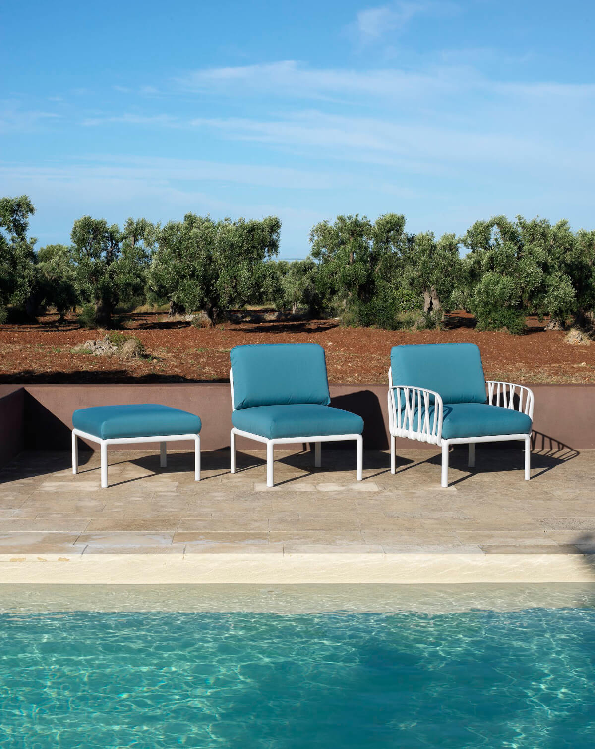 Nardi Komodo Pouf, pflegeleicht, langlebig und elegant – modernes italienisches Outdoor-Design für Freizeit & Entspannung