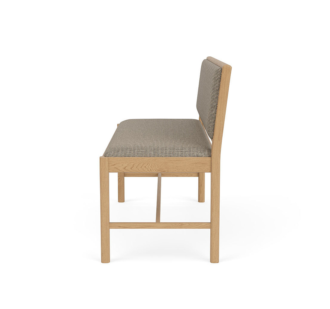 FDB Møbler J176 Sønderborg Bank, nachhaltige FSC®-Eiche, ergonomisch, nordisches Design, monochrome sett meliert