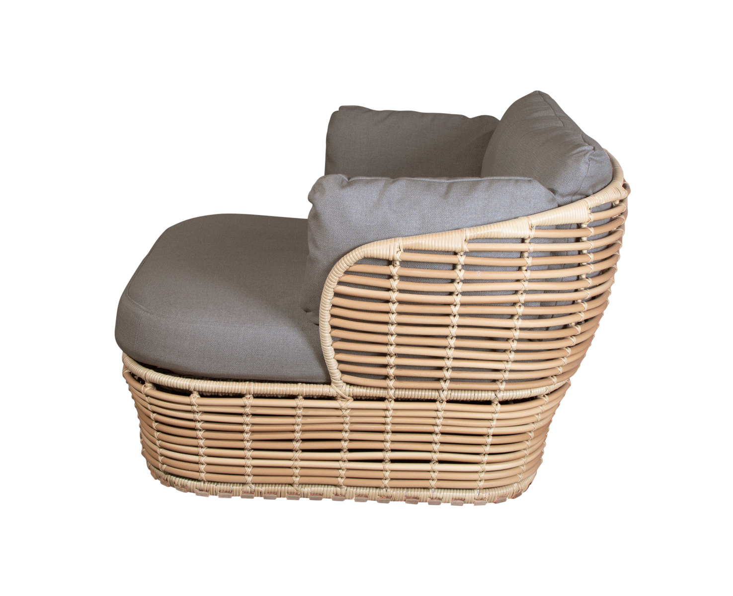 Basket Loungesessel, graphit / grau