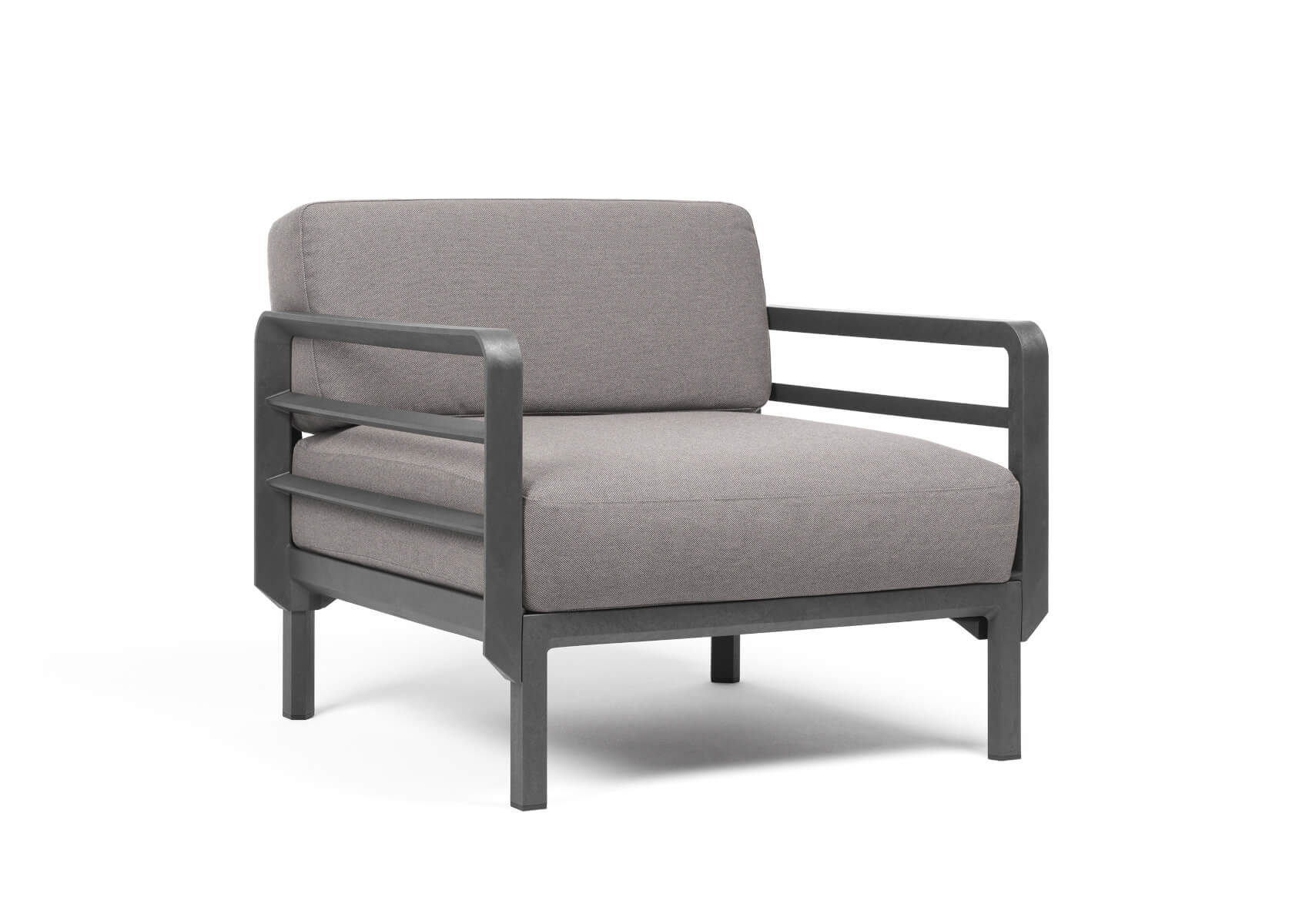 Nardi Maximo 5 Poltrona Sessel, basalto/lava Sunbrella, Outdoor-Design, wetterfest, leicht, langlebig, Made in Italy