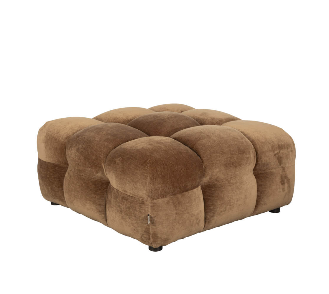 Hackman Hocker, leder schokolade