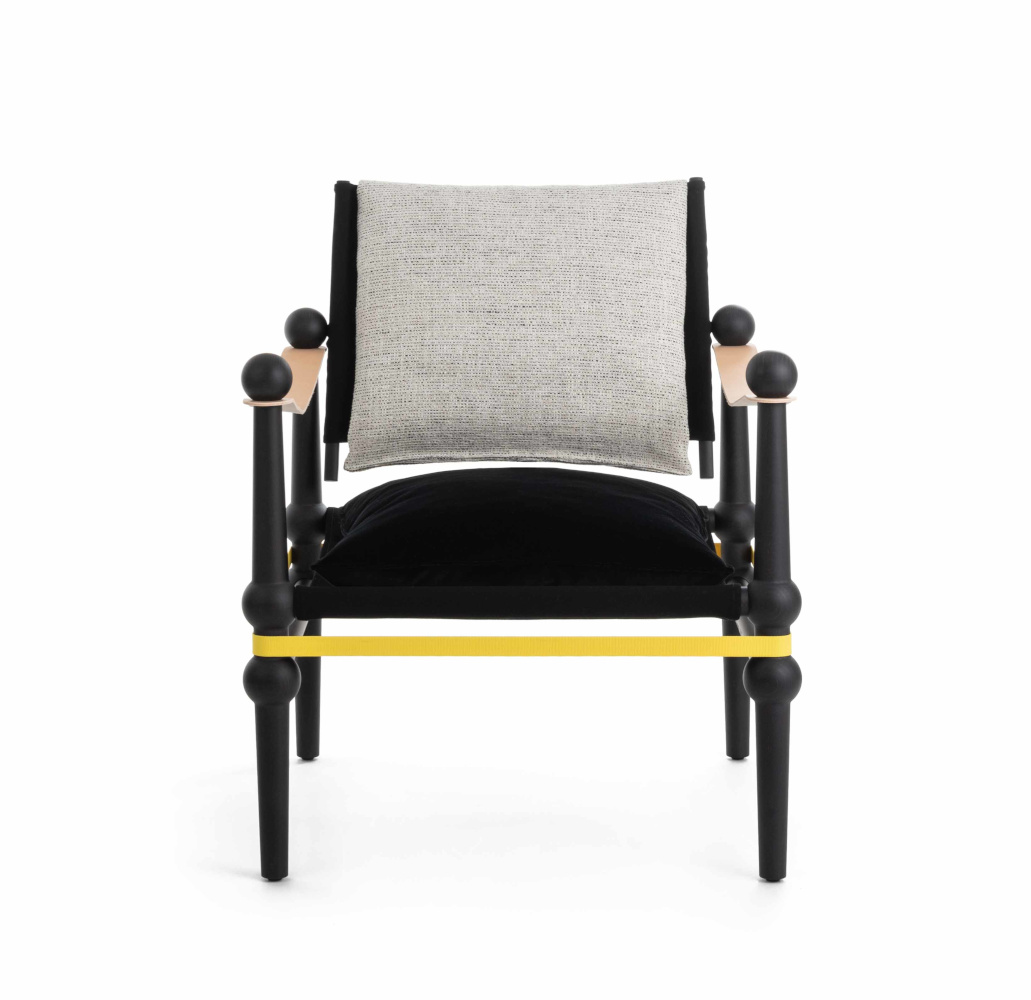 Magis Twain Sessel schwarz/weiß, ergonomisch, modernes Design, stabil, hochwertig