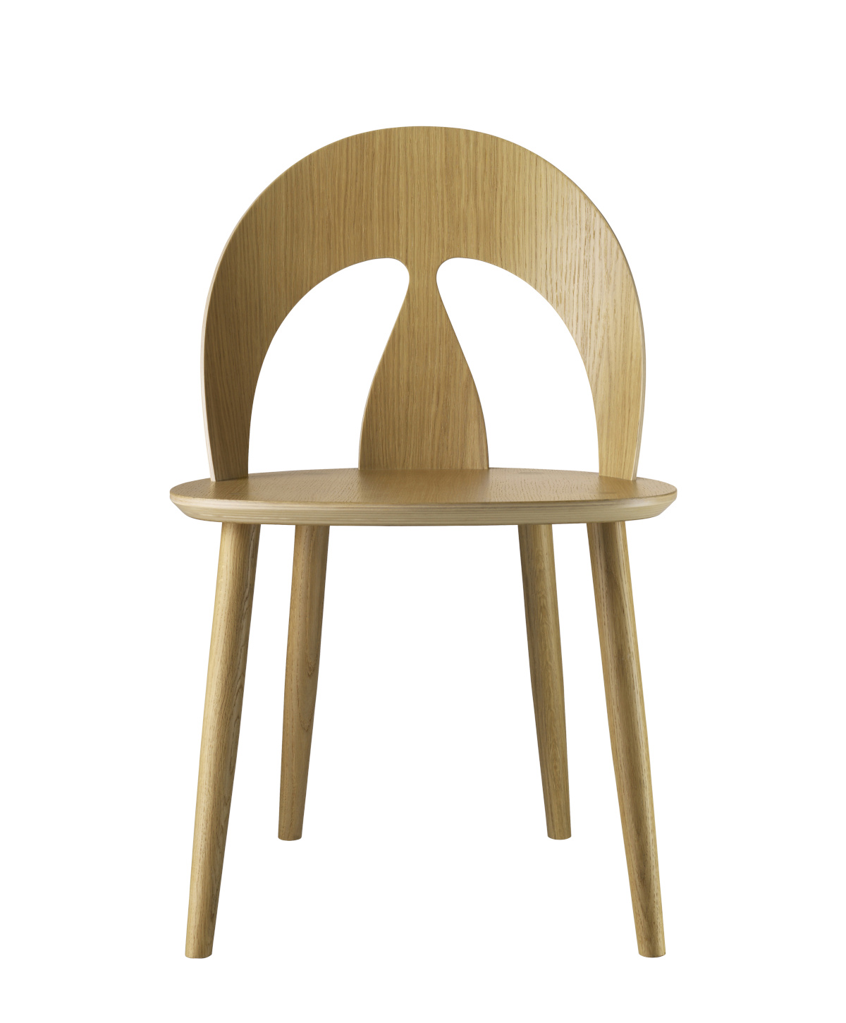 FDB Møbler J45 Stuhl, nordischer Design-Stuhl, ergonomisch, Eiche natur, langlebig, nachhaltig, funktional