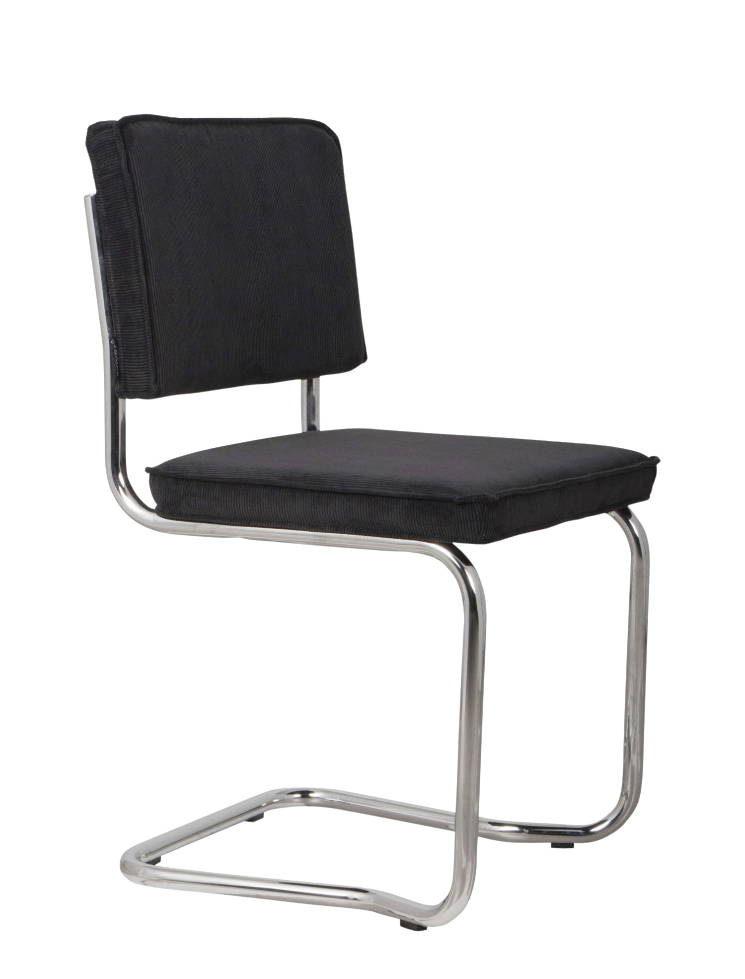 Zuiver Ridge Kink Rib Stuhl, Schwarz – eleganter Designstuhl für modernes Wohnen Zuiver Ridge Kink Rib Stuhl in Schwarz – moderner Designstuhl mit elegantem Rillenmuster für stilvolle Wohnräume