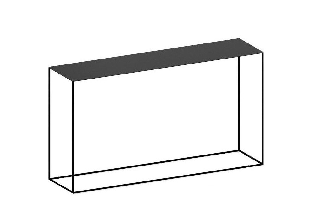 Slim Irony Konsolentisch, 124 x H 64 cm, kupferschwarz