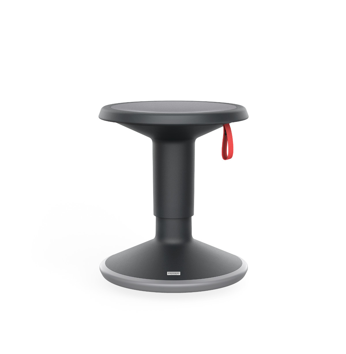 Interstuhl UP Junior Sitzhocker ergonomisch, höhenverstellbar, robust, für Büro und Zuhause, modernes Design, schwarz