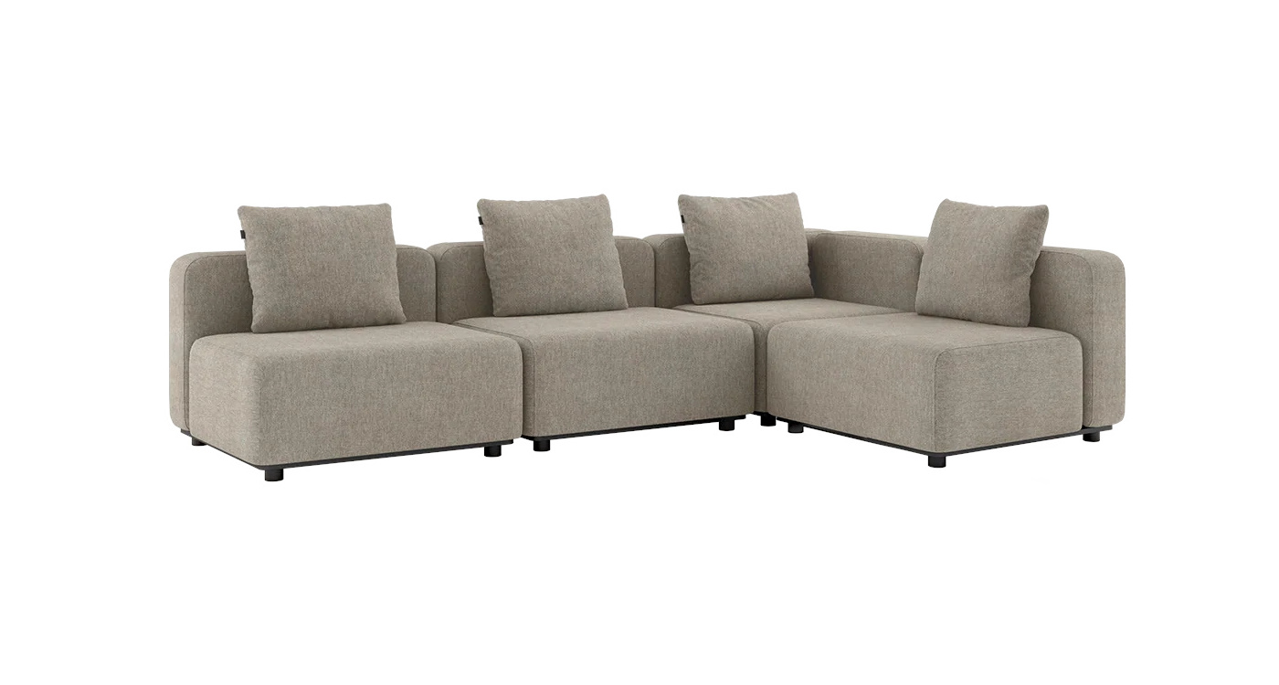 Cobana Ecksofa 4-Sitzer ohne Armlehne