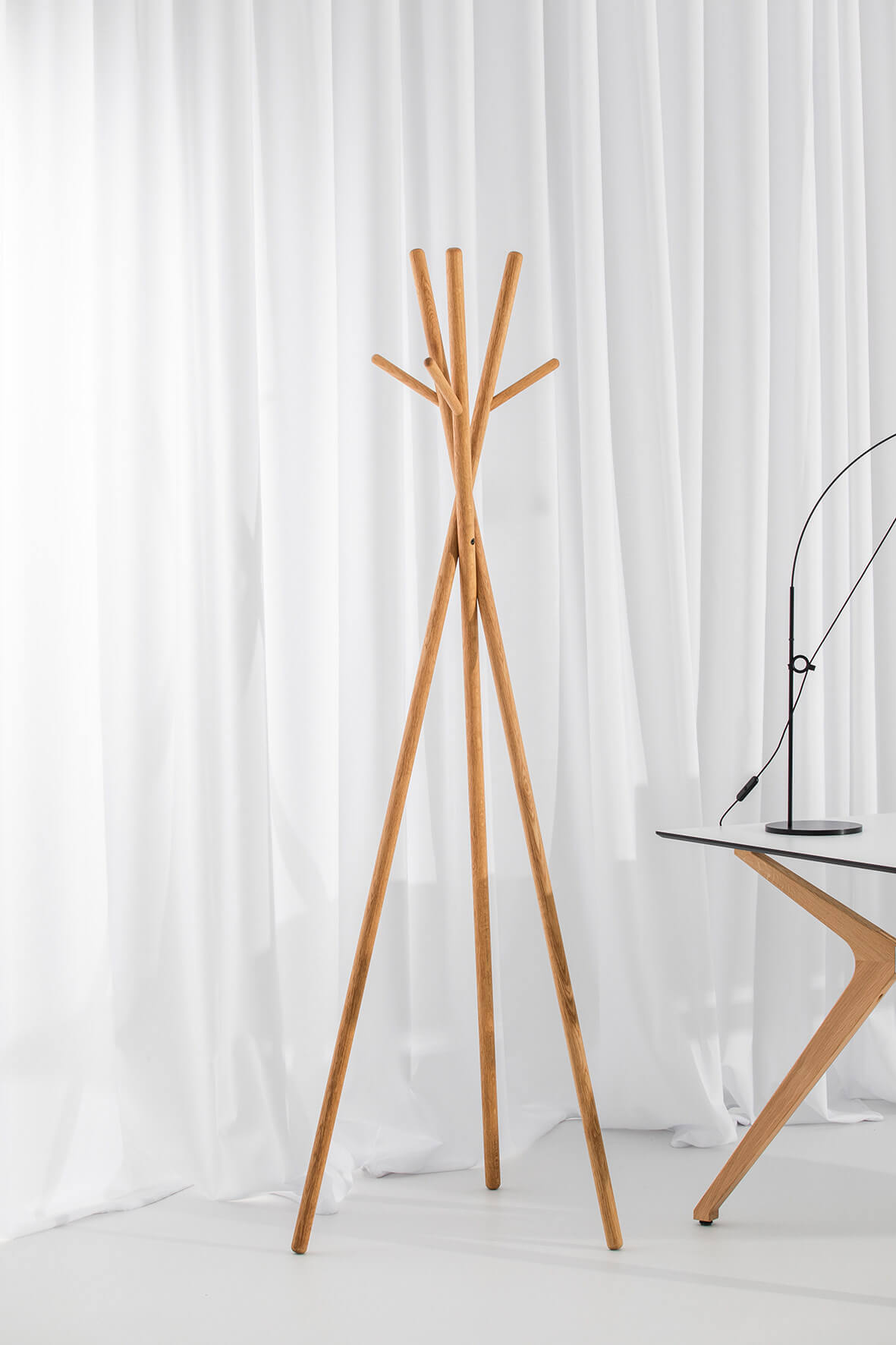 Wagner W-Stick Garderobenständer, minimalistisches Design, langlebig, platzsparend, perfekt für Zuhause und Büro