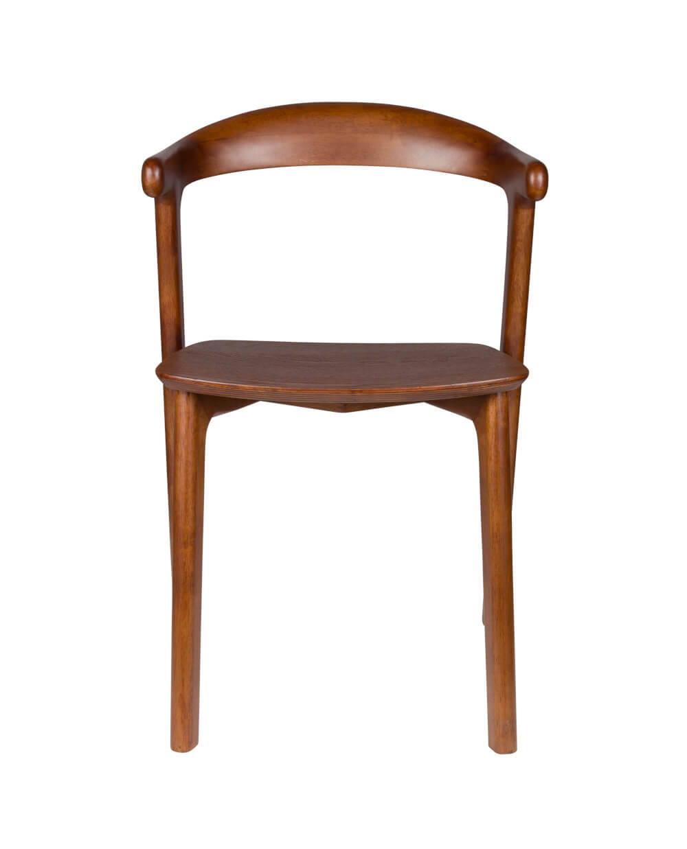 Northwood Stuhl von Zuiver Walnuss, minimalistisches Holzdesign, hochwertig verarbeitet, inspiriert von japanischer Ästhetik