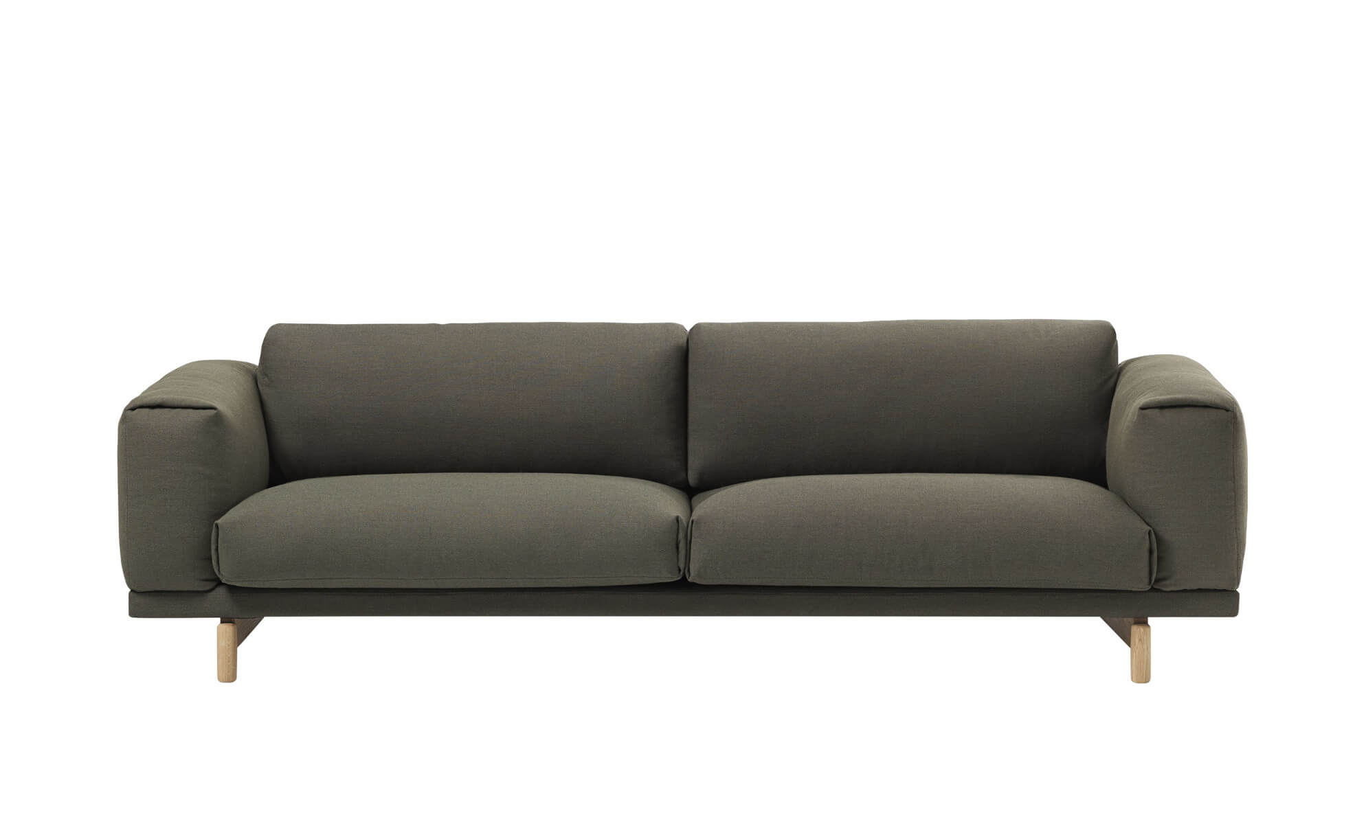 Rest Sofa 3-Sitzer, fiord 961 / eiche natur