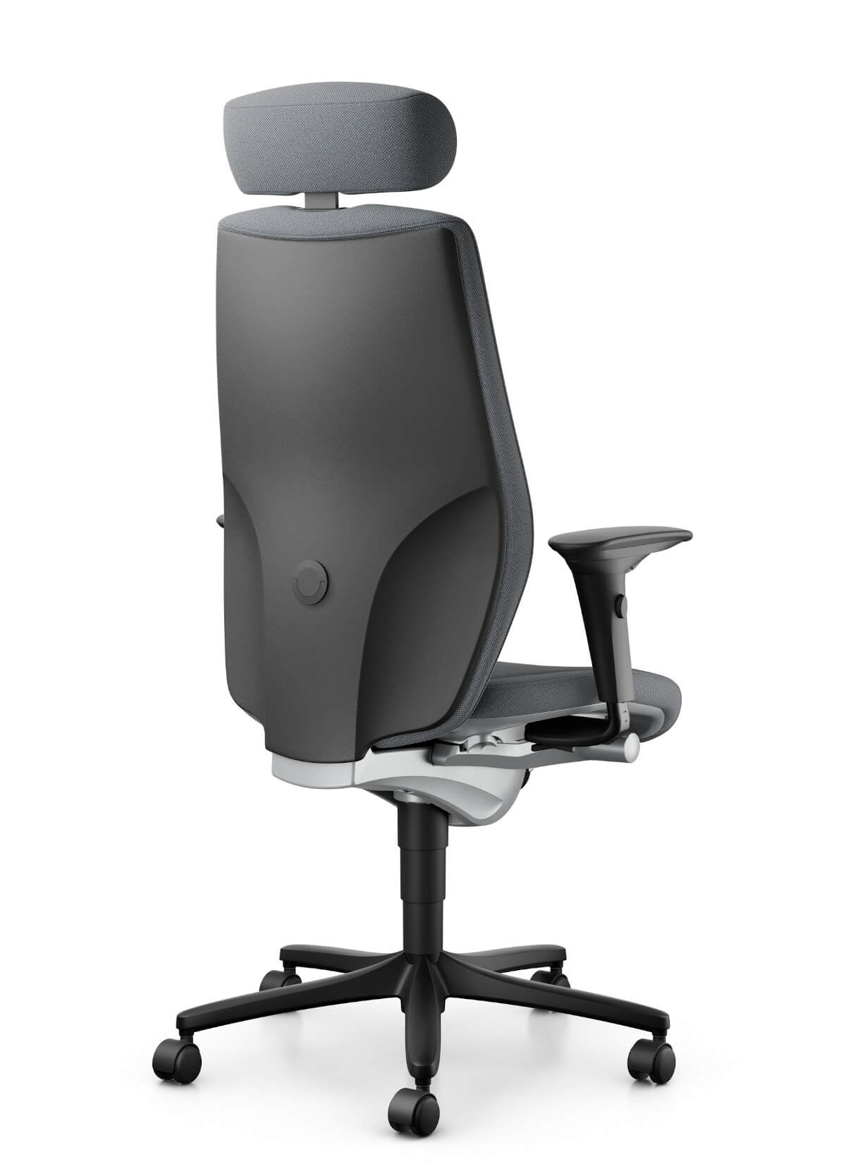 Giroflex 64-9878 Design-Bürostuhl mit höhenverstellbarer Kopfstütze, ergonomischer Sitzlösung und Armlehnen