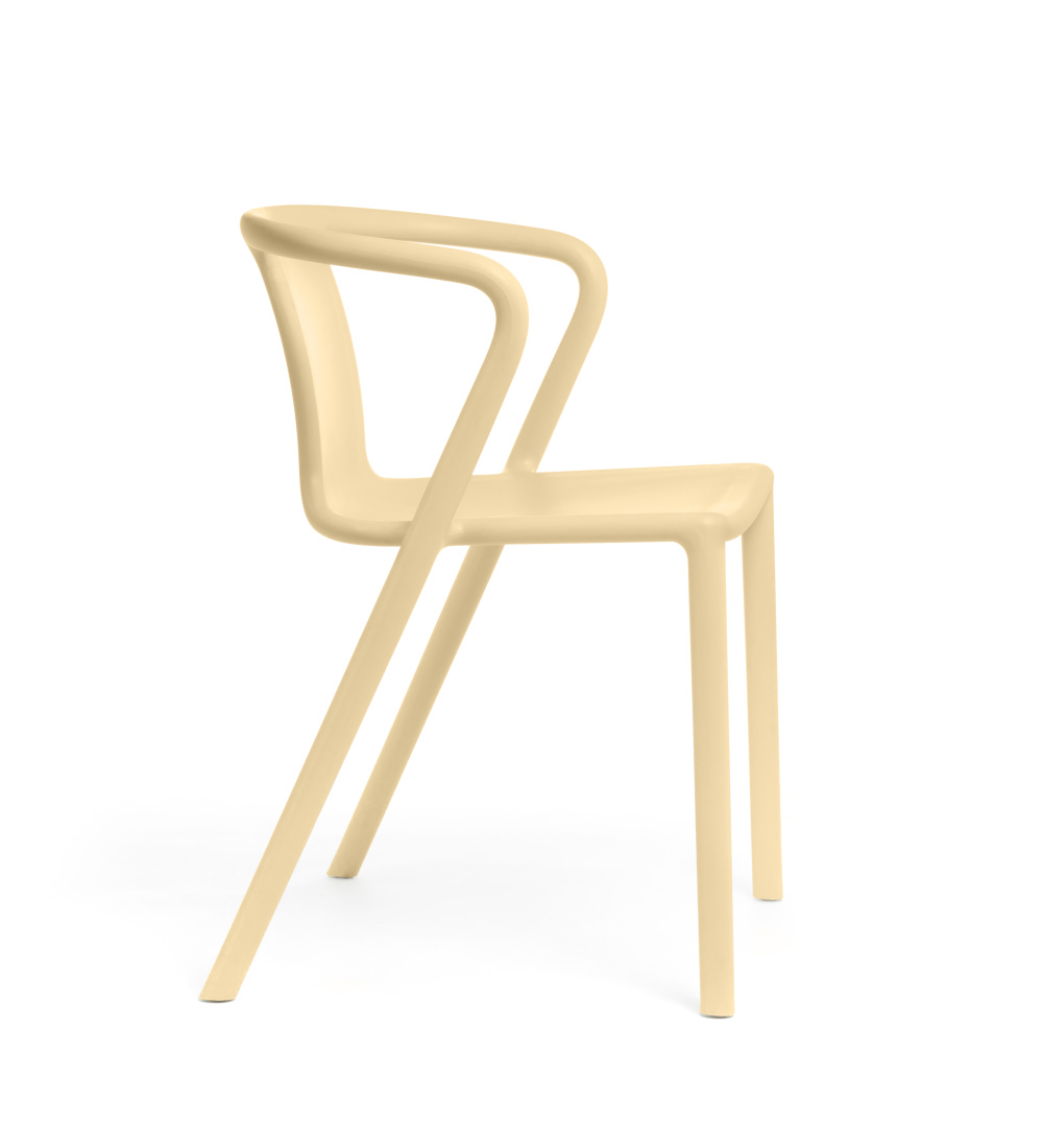 Magis Air-Armchair cream, Design-Armlehnstuhl aus Italien, ergonomisch, leicht, stilvoll, komfortabel