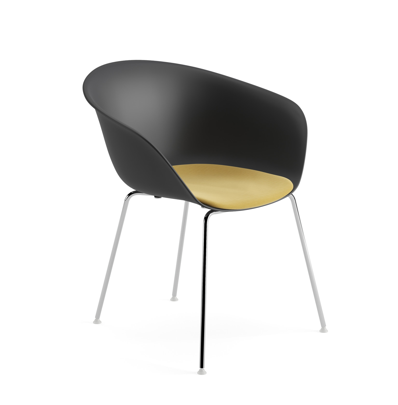 Duna 02 Stuhl, kunststoff mit polstersitz #4221