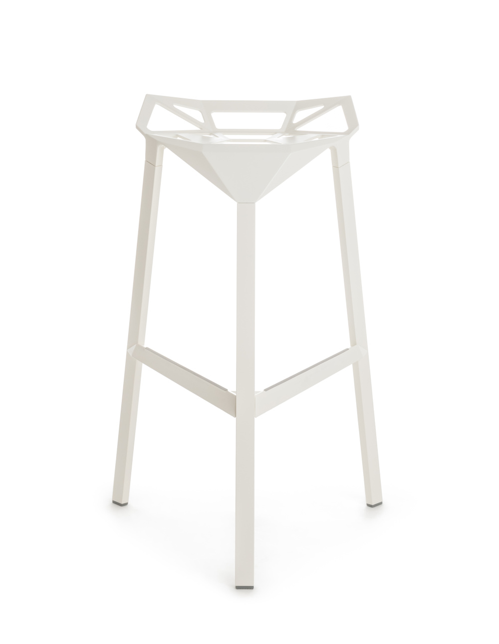 Magis Stool One 77 cm – moderner Barhocker weiß Magis Stool One Barhocker 77 cm, weiß, moderner Design-Hocker, leicht, langlebig, italienisches Design