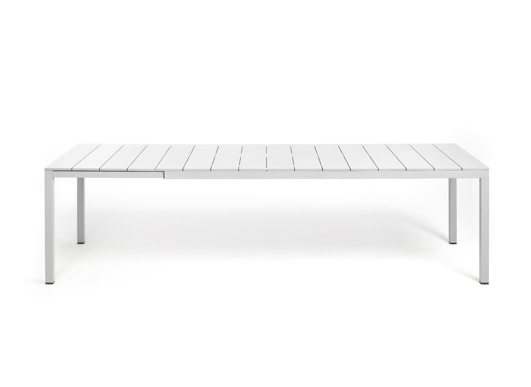 Nardi Rio Alu Ausziehtisch 210 cm weiß, Outdoor-Tisch, wetterfest, leicht, langlebig, italienisches Design