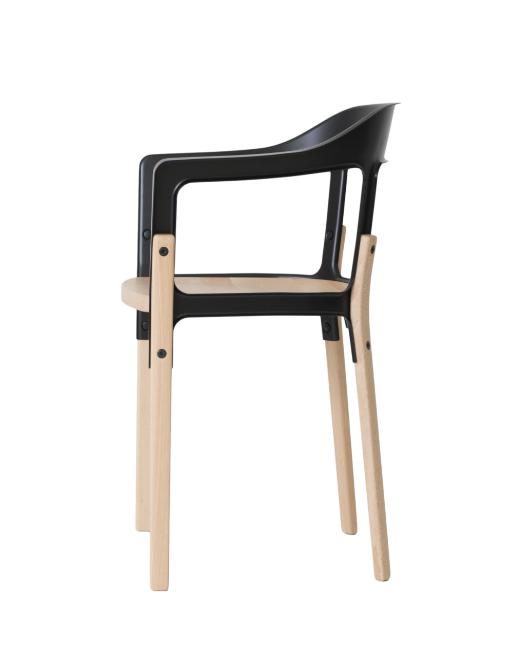 Magis Steelwood Chair, italienisches Design, ergonomisch, leichter Holzstuhl, modern, langlebig