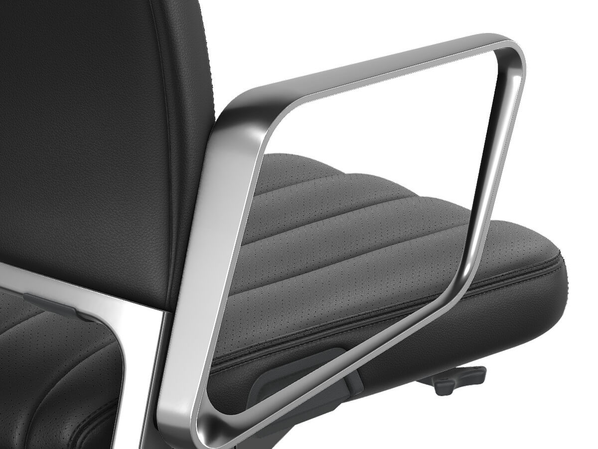 Interstuhl VINTAGEis5 32V4 Bürostuhl mit multifunktionaler Mechanik, Sitztiefenverstellung und Rollen für Hartböden