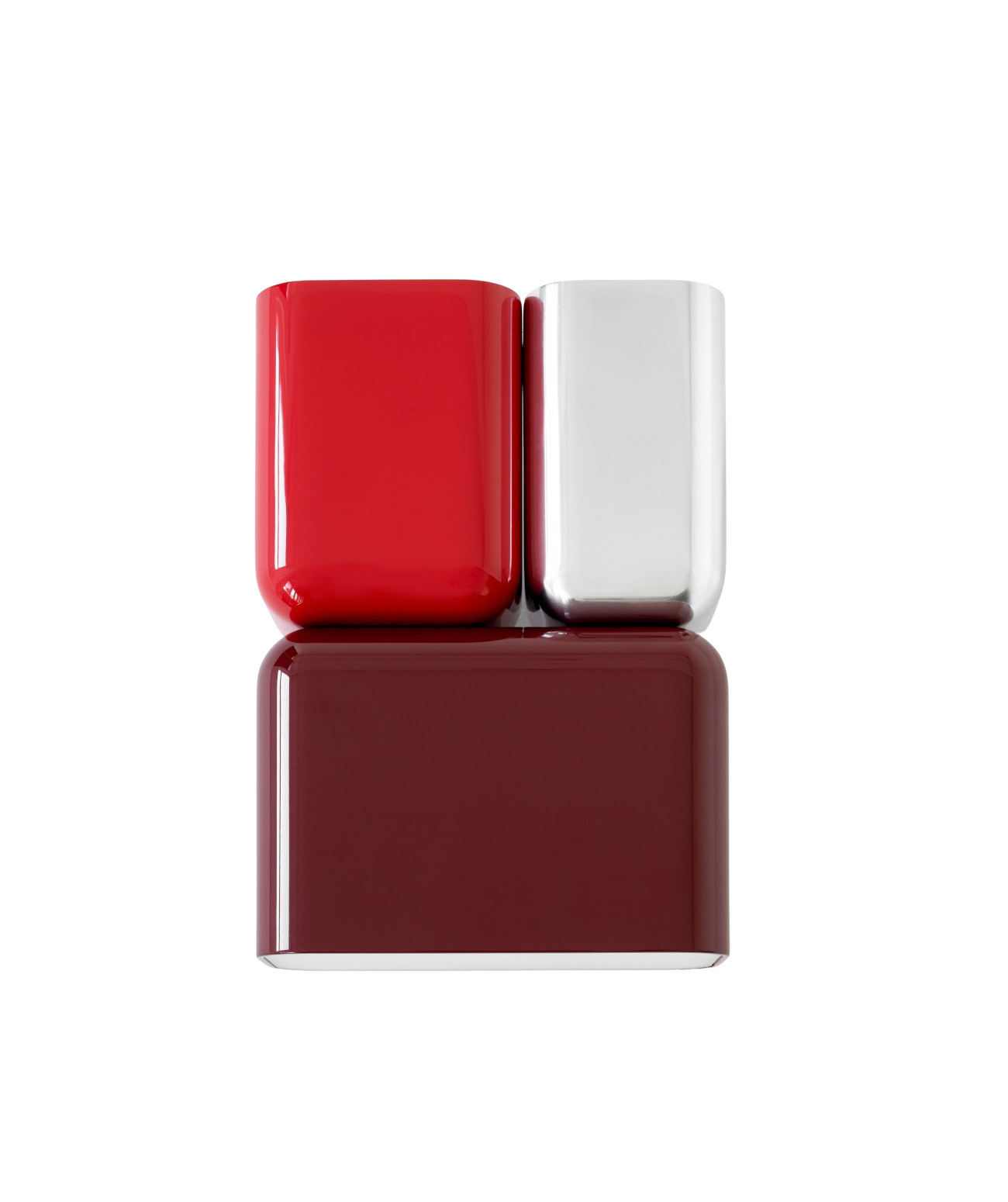 Tabata LN10 Wandleuchte, dark burgundy / vermilion red