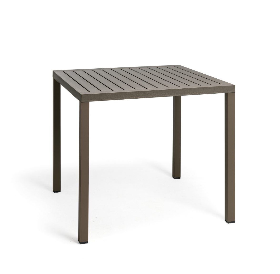 Nardi Cube Gartentisch 80x80 cm, tabacco, italienisches Design, wetterfest, langlebig, moderner Outdoor-Tisch