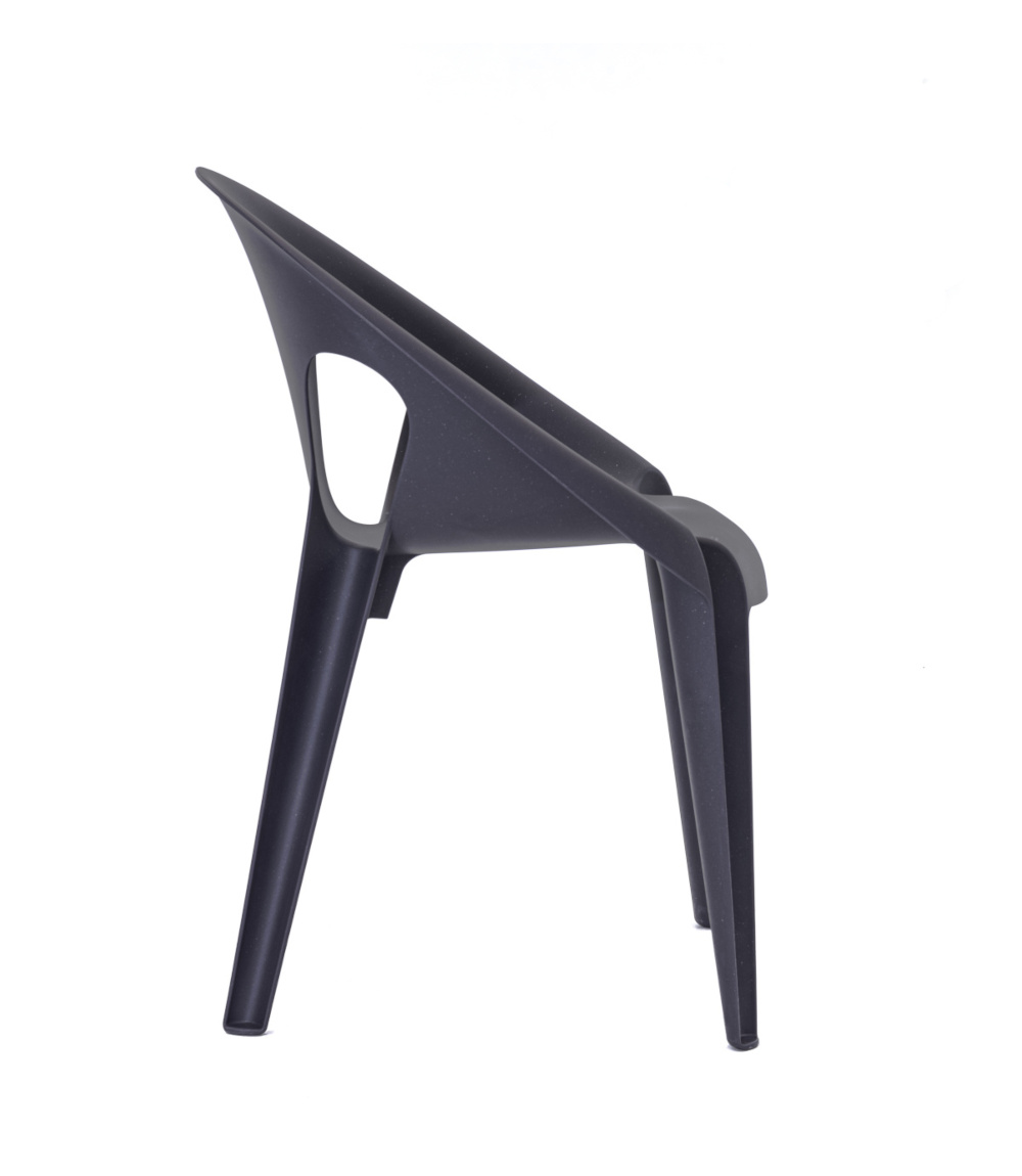 Magis Bell Chair midnight darkblue, stapelbarer Designstuhl aus Italien, ergonomisch, komfortabel, modern