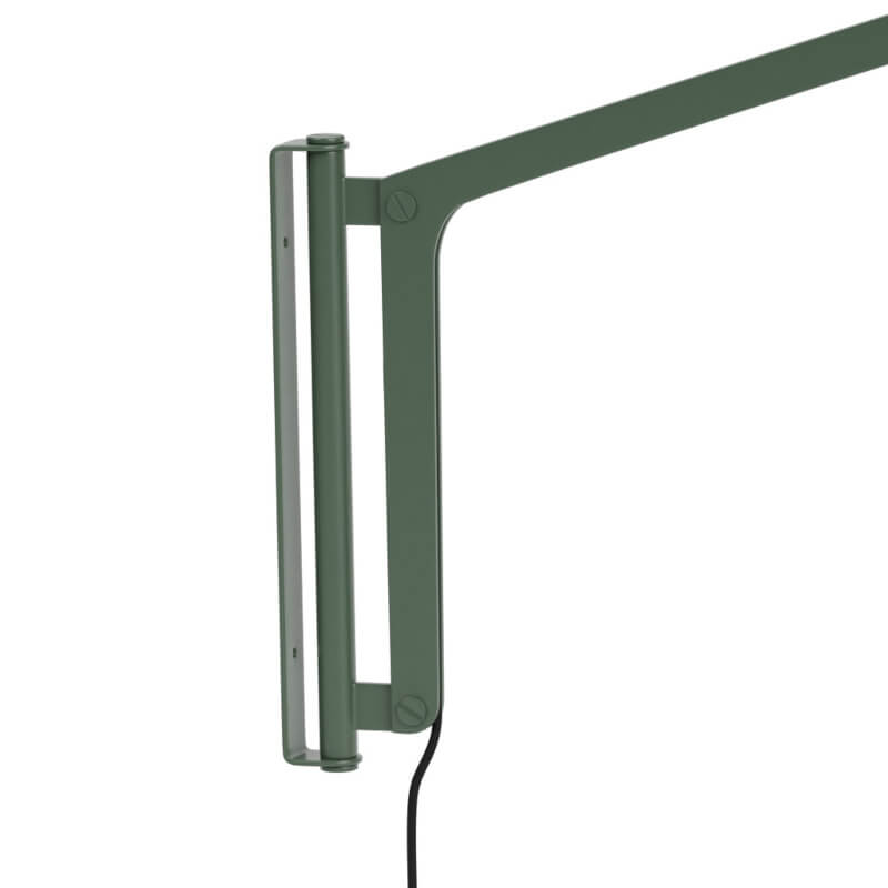 FDB Møbler U17 Hasle Wandleuchte olivgrün, nordisches Design, langlebig, nachhaltig, funktional