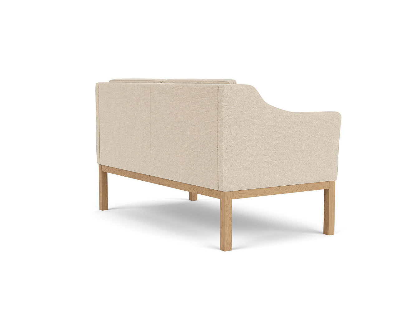 FDB Møbler L45 2-Sitzer Sofa, Mogens Koch Design, Eiche natur, beige, ergonomisch, funktional