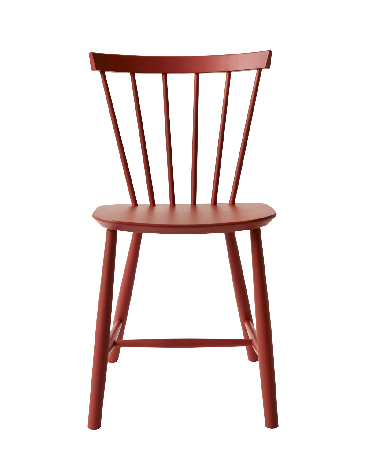 FDB Møbler J46 Stuhl, ergonomisch, Buche coral red, nordisches Design, langlebig, funktional