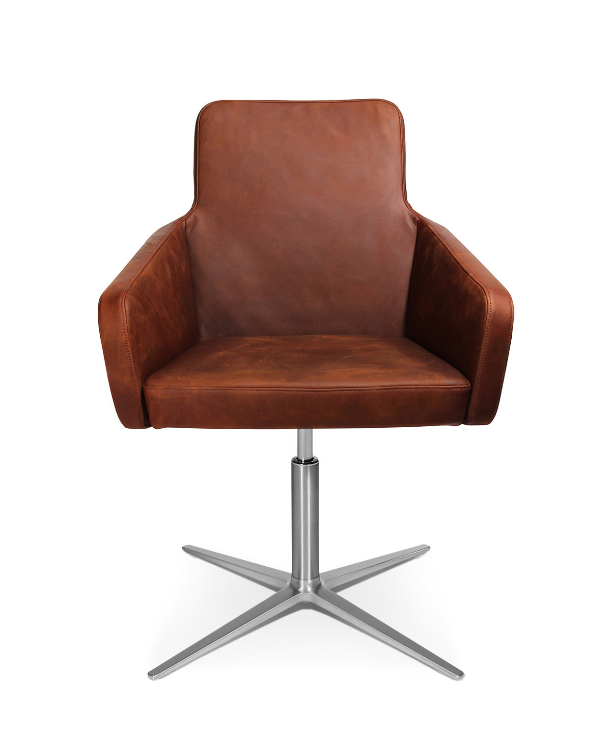 Wagner W-Cube 1 Sessel mit 4-Strahl-Gestell, ergonomisch, höhenverstellbar, moderner Drehstuhl für Büro und Homeoffice