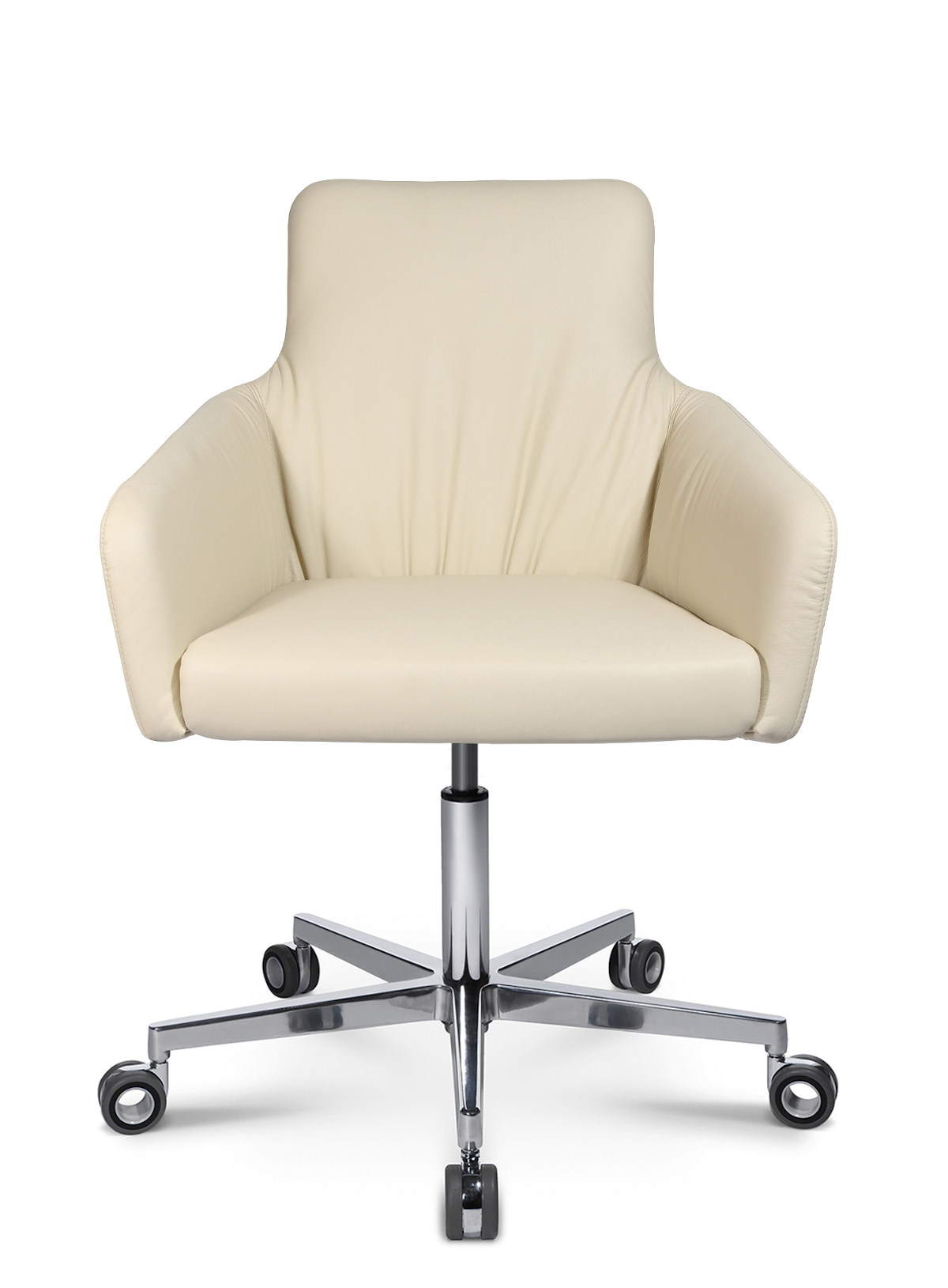Wagner W-Cube 1CL Sessel mit 5-Strahl-Gestell aus Aluminium, moderner Design-Lounge-Sessel für Büro und Empfang