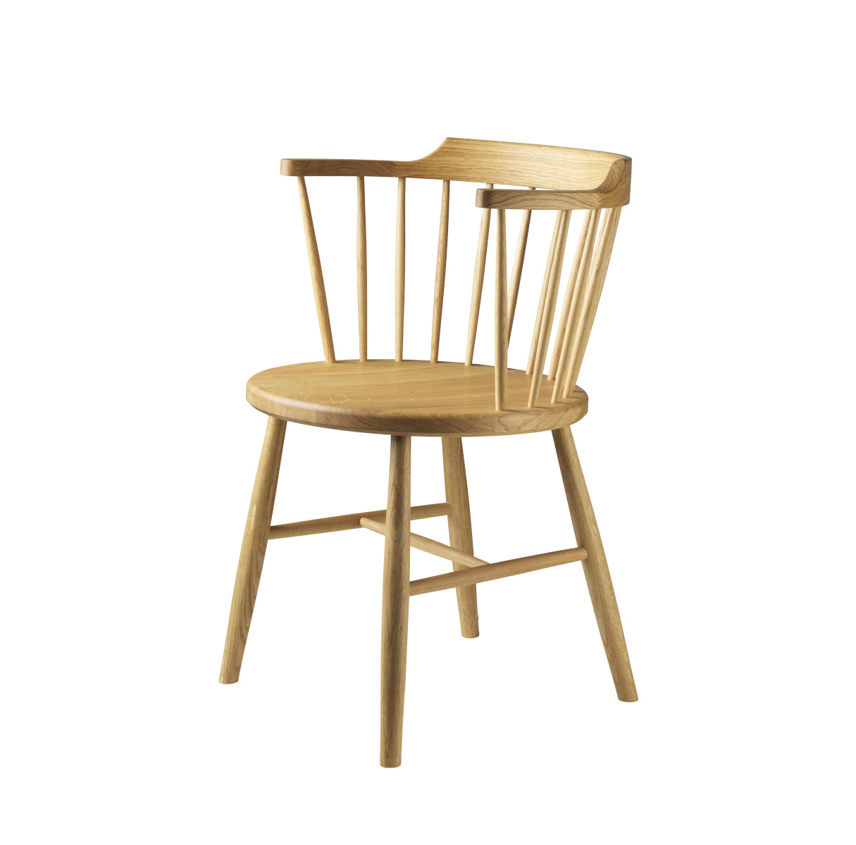 FDB Møbler J18 Stuhl, ergonomisch, Eiche geölt, funktional, nordisches Design, langlebig