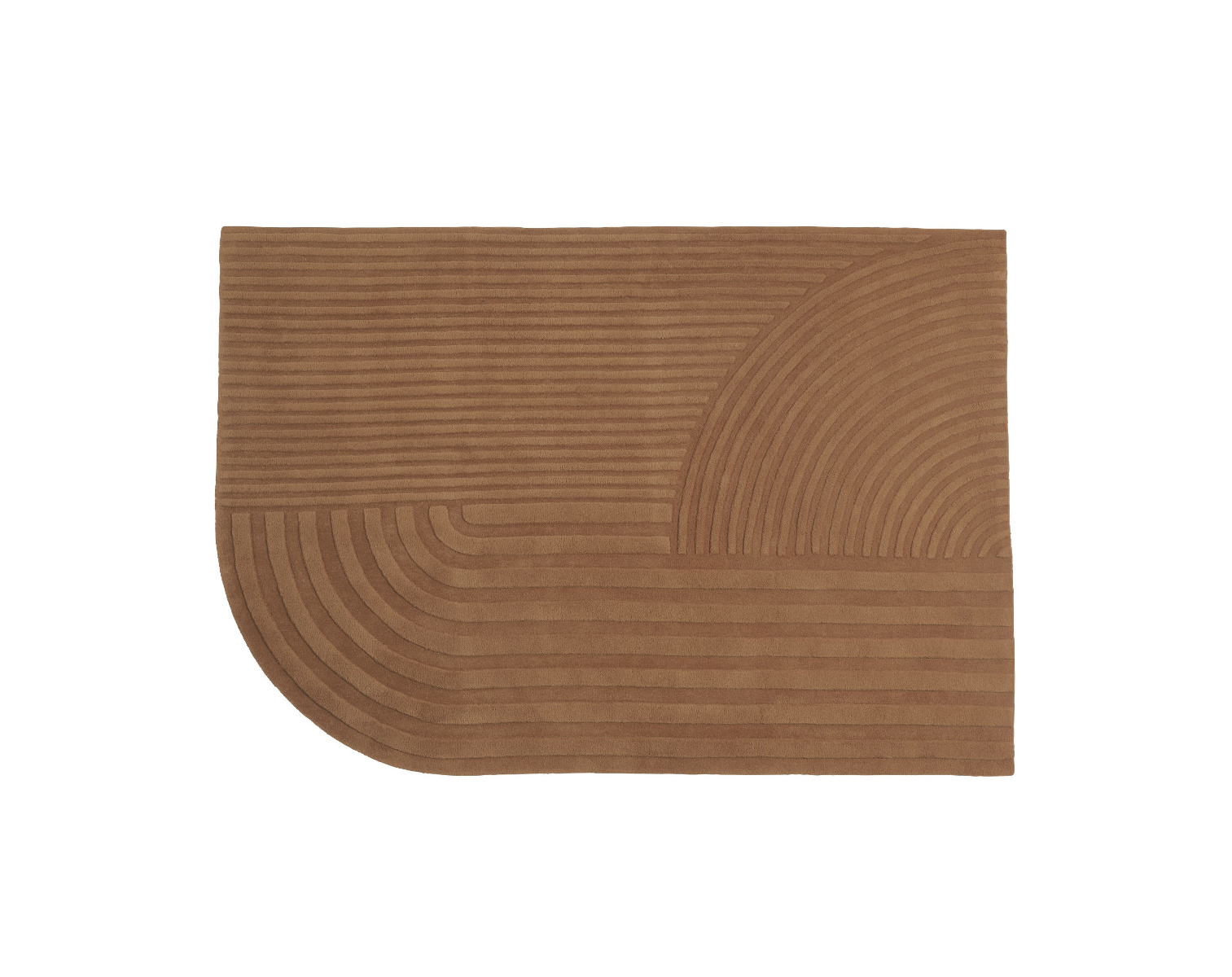 Relevo Teppich, 170 x 240 cm, burnt orange