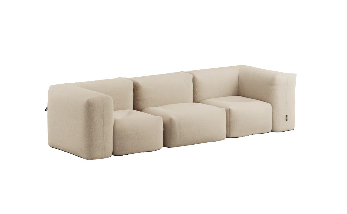 Soft Sofa 3-Sitzer, boucle beige