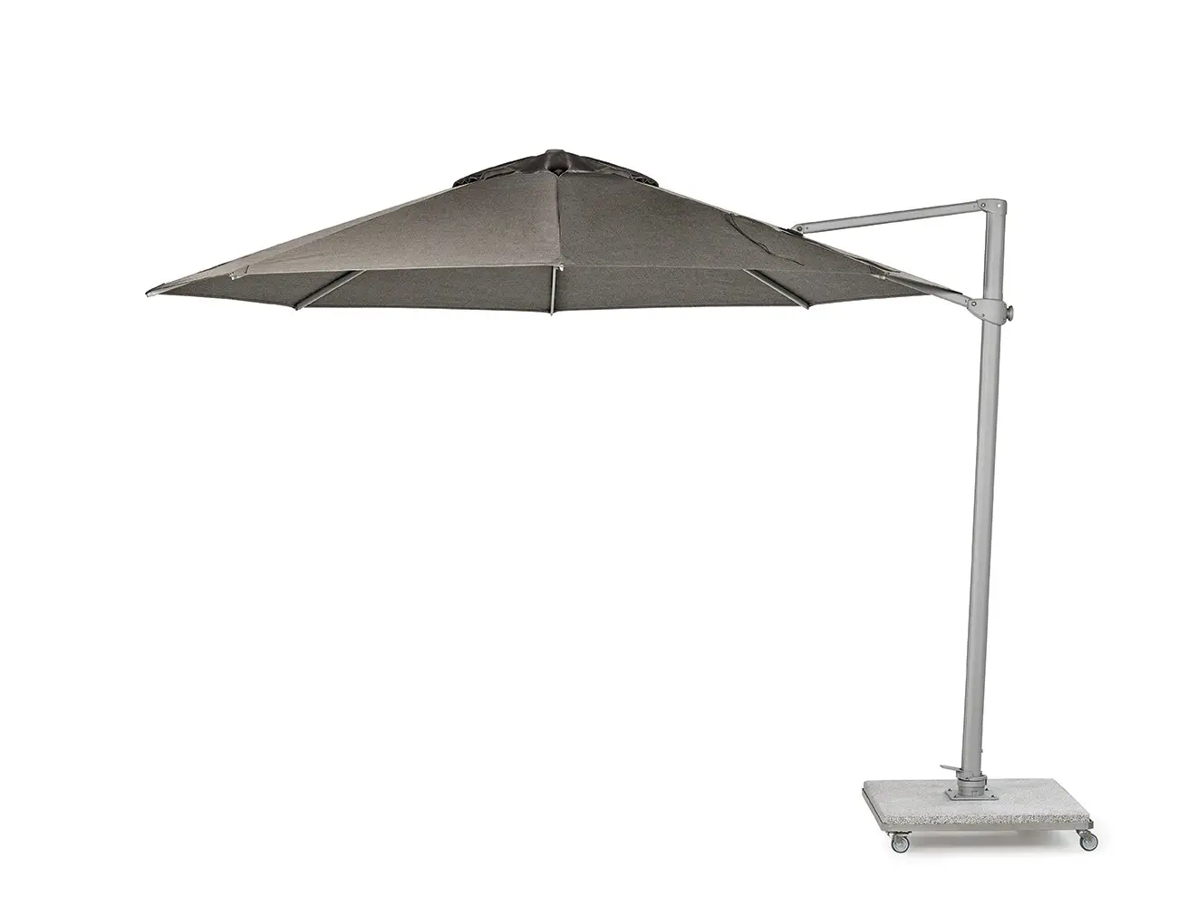 Weishäupl Freiarmschirm Ø 350 cm in Schiefergrau