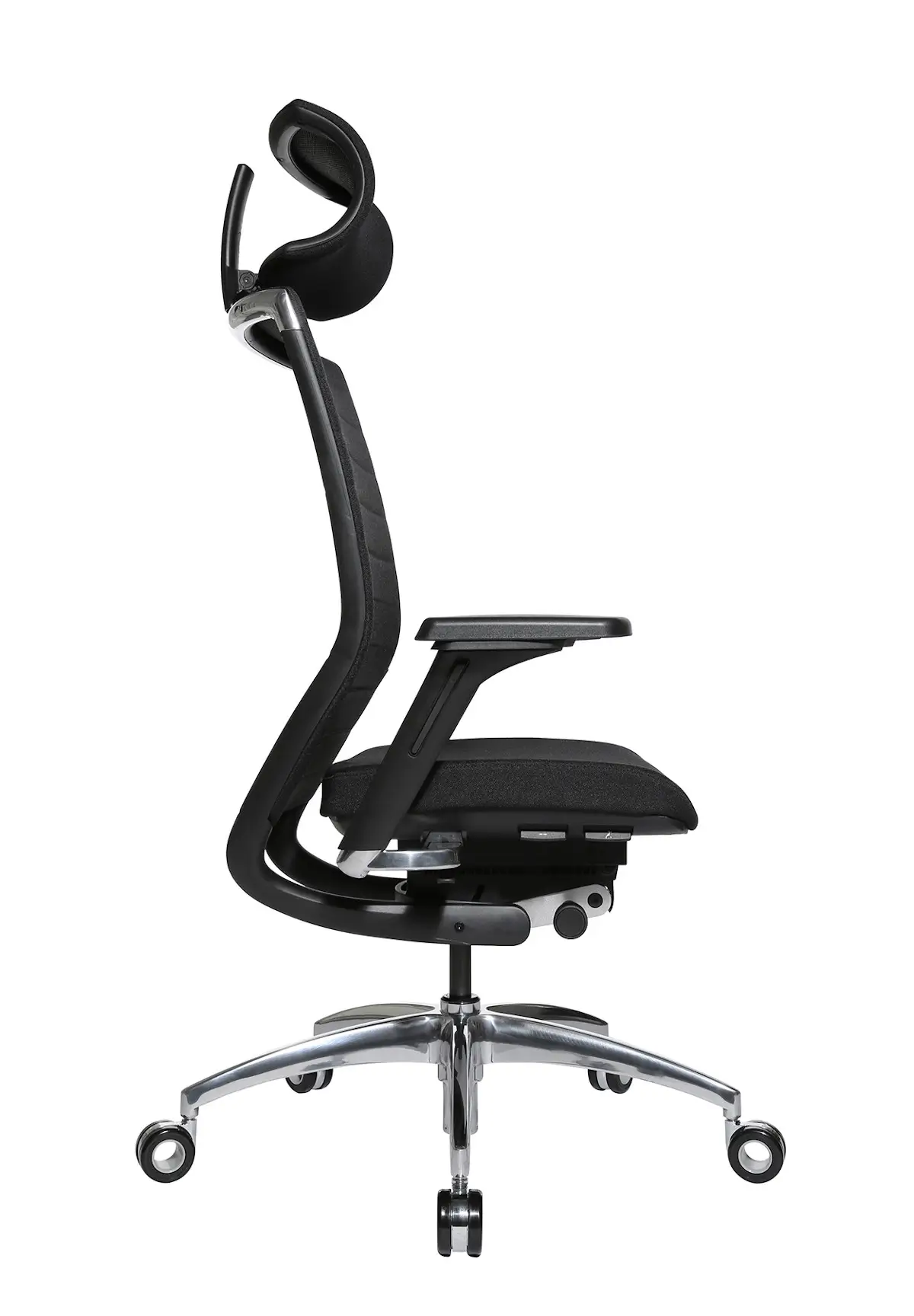 Seitenansicht des ergonomischen Wagner Titan 20 Bürostuhls mit Dondola Sitzgelenk