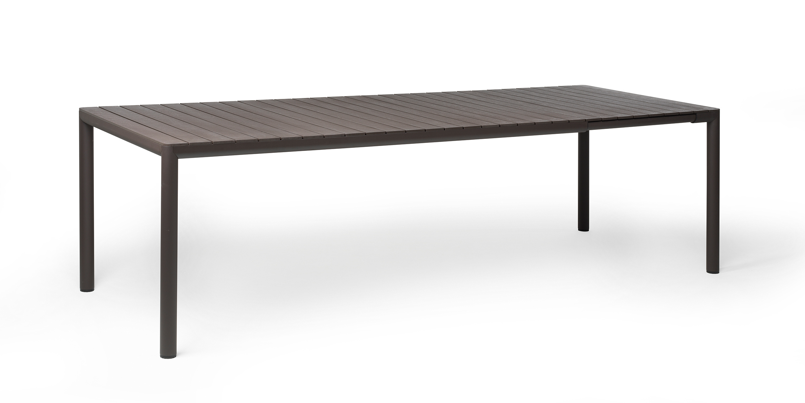 Nardi Tevere Ausziehtisch 210 cm terra, wetterfester Polypropylen-Tisch, flexibel, robust, Made in Italy