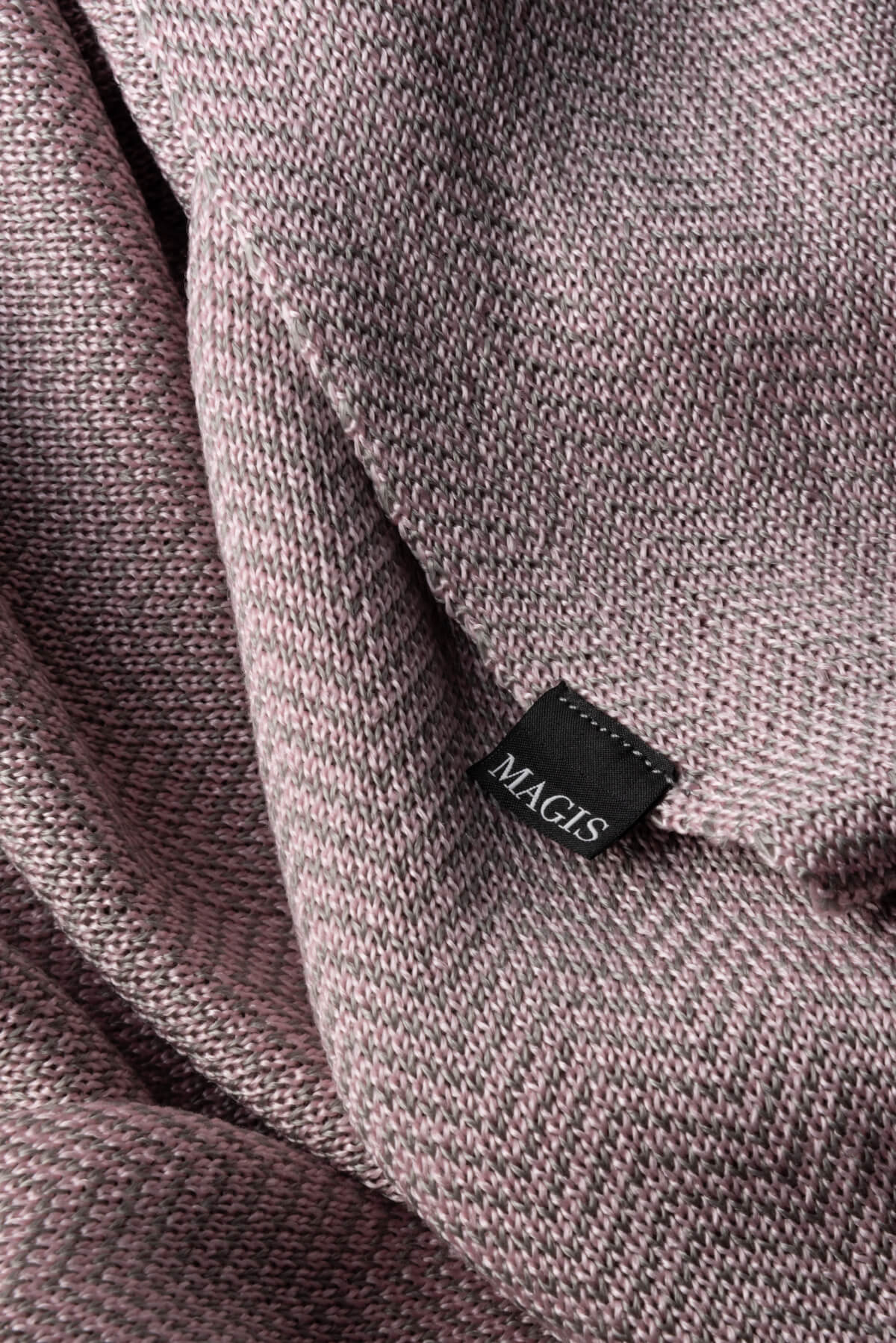 Magis South Decke, zweifarbig pink/grey, leicht, komfortabel, stilvolle italienische Design-Decke