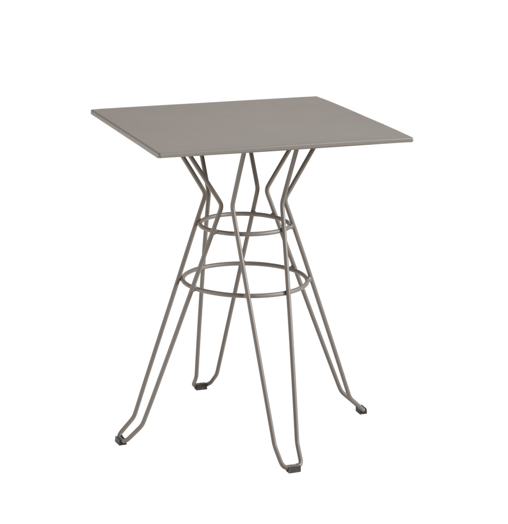 Capri Bistrotisch, 70 x 70 cm, beigegrau