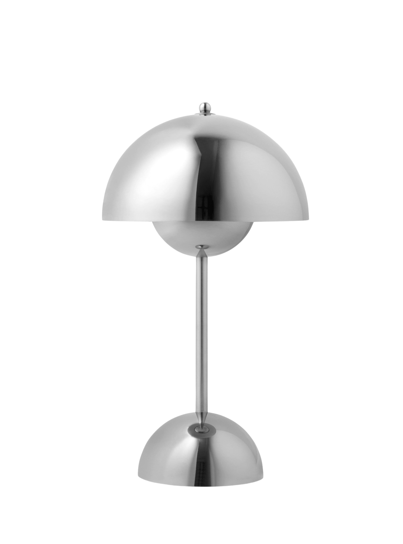 Flowerpot VP9 LED Akku Tischleuchte, chrome plated Flowerpot VP9 LED Akku Tischleuchte, chrome plated
