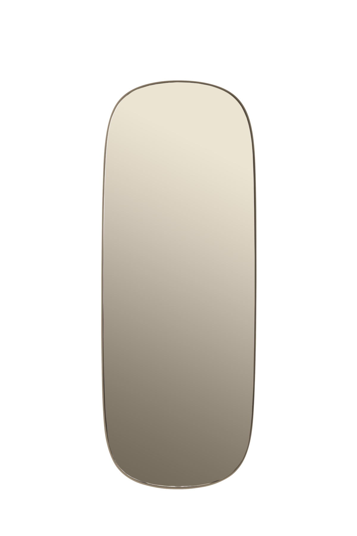 Framed Spiegel, large, taupe