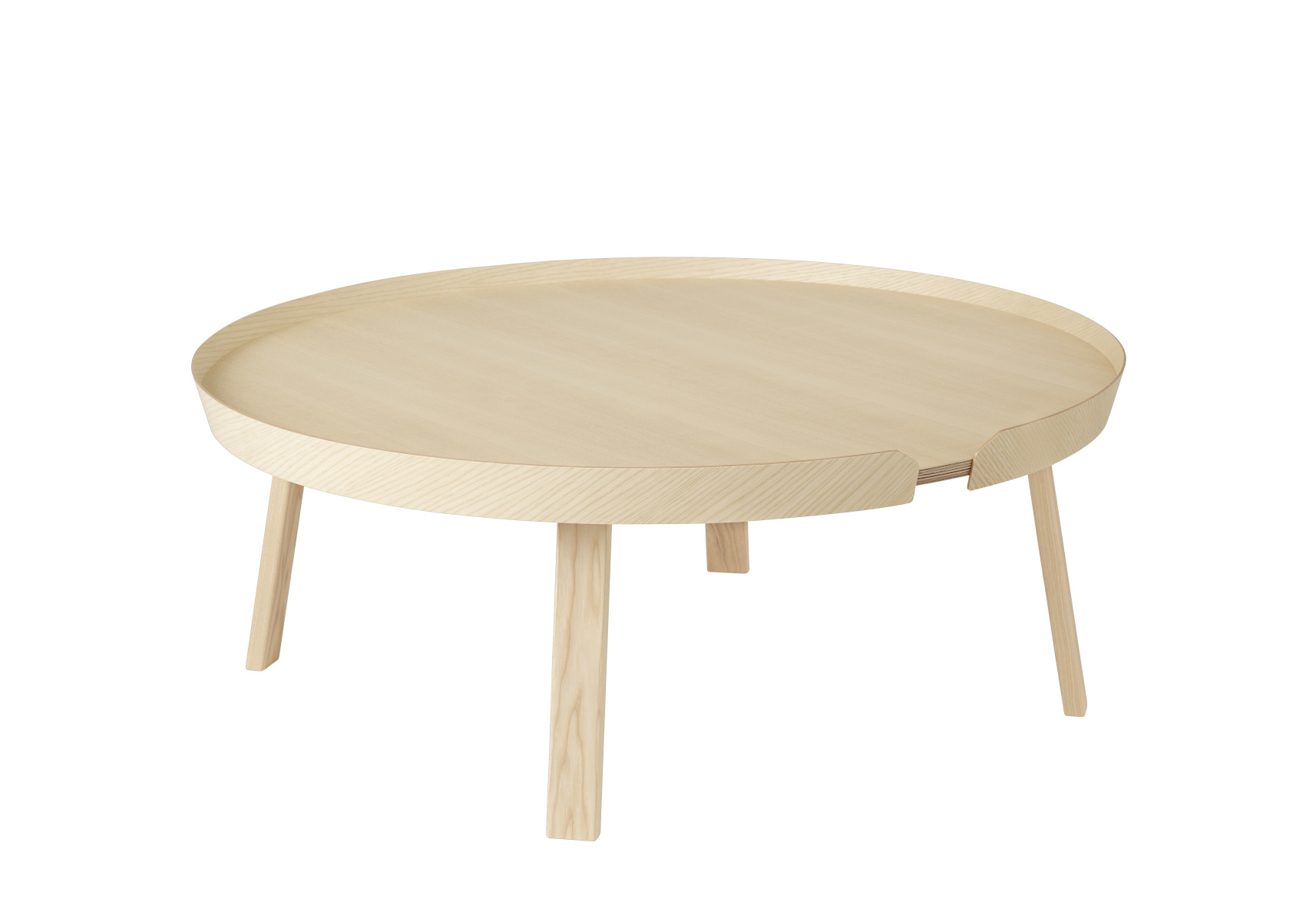 Muuto Around Couchtisch Ø 95 cm – Esche Naturholz, elegantes Design für Ihr Wohnzimmer Muuto Around Couchtisch Ø 95 cm aus Esche Naturholz – modernes skandinavisches Design für stilvolle Wohnzimmer