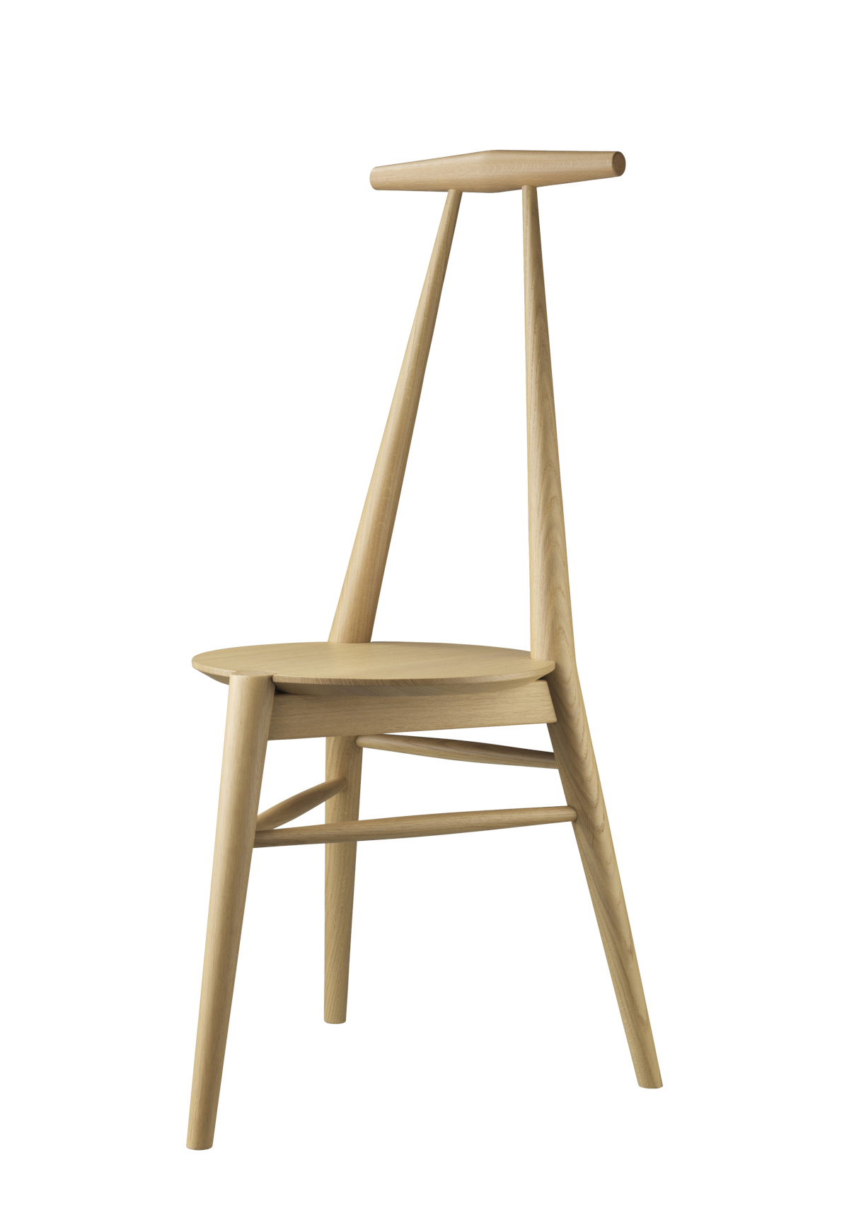 FDB Møbler J157 Anker Stuhl, ergonomisch, Eiche natur, skandinavisches Design, langlebig, nachhaltig