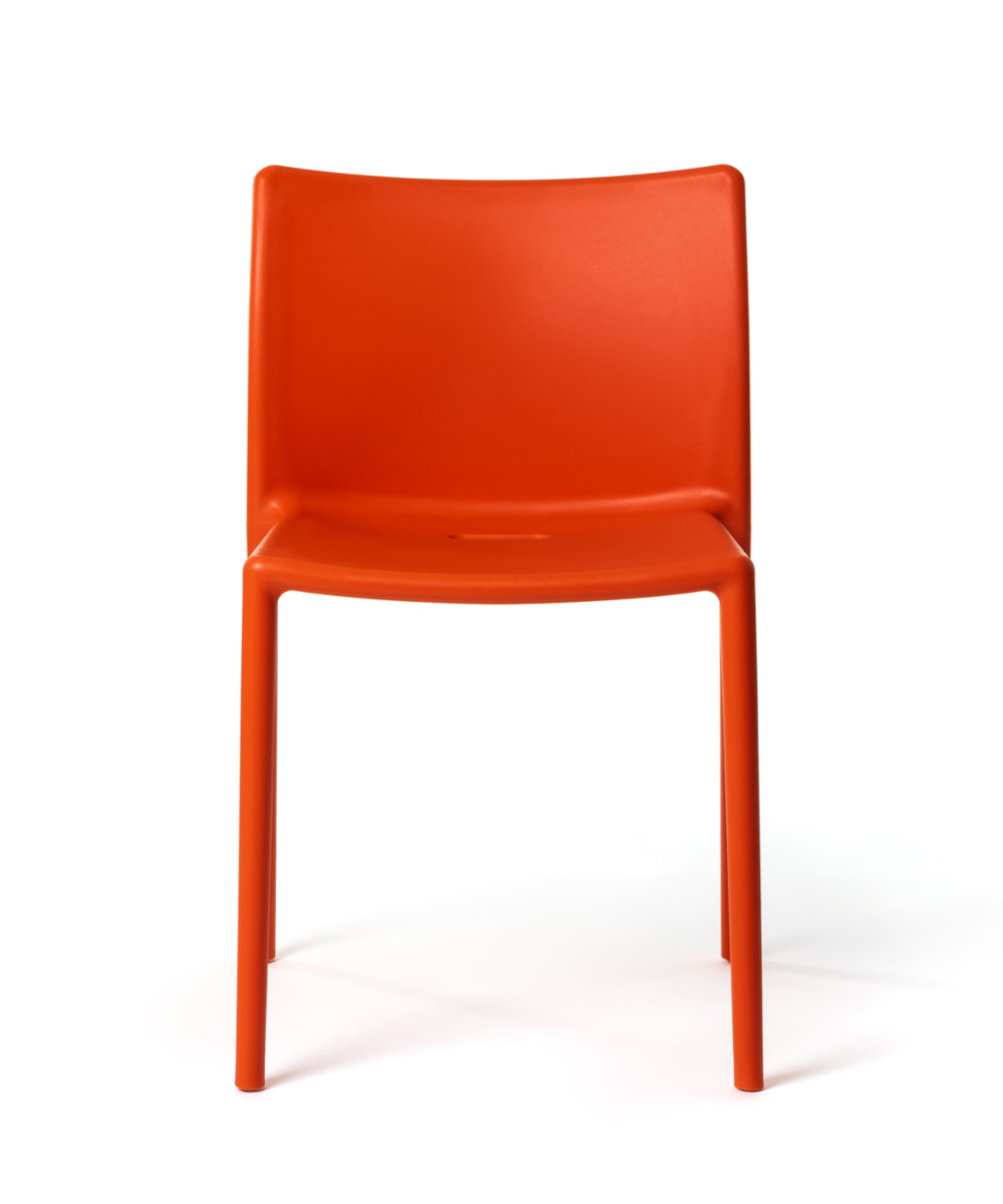 Magis Air-Chair orange – moderner Design-Armlehnstuhl Magis Air-Chair orange, moderner Armlehnstuhl, stapelbar, leicht, ergonomisch, langlebig, Design aus Italien