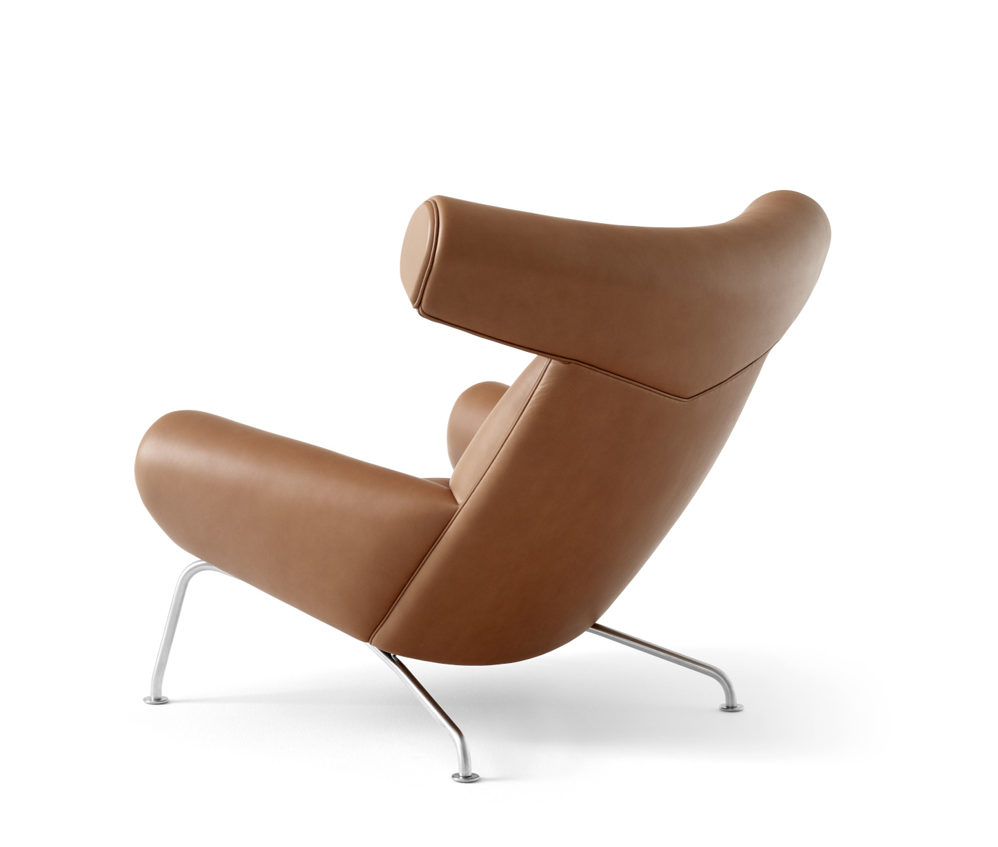 Wegner Ox Chair, brushed steel / hallingdal 116