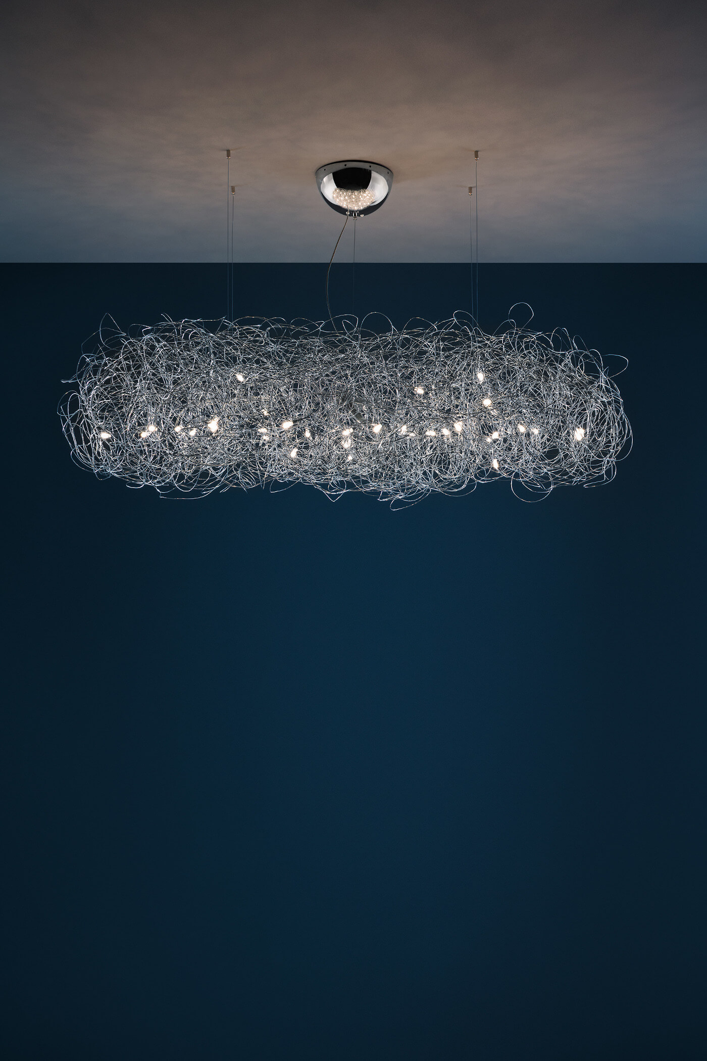 Fil De Fer Nuvola Pendelleuchte