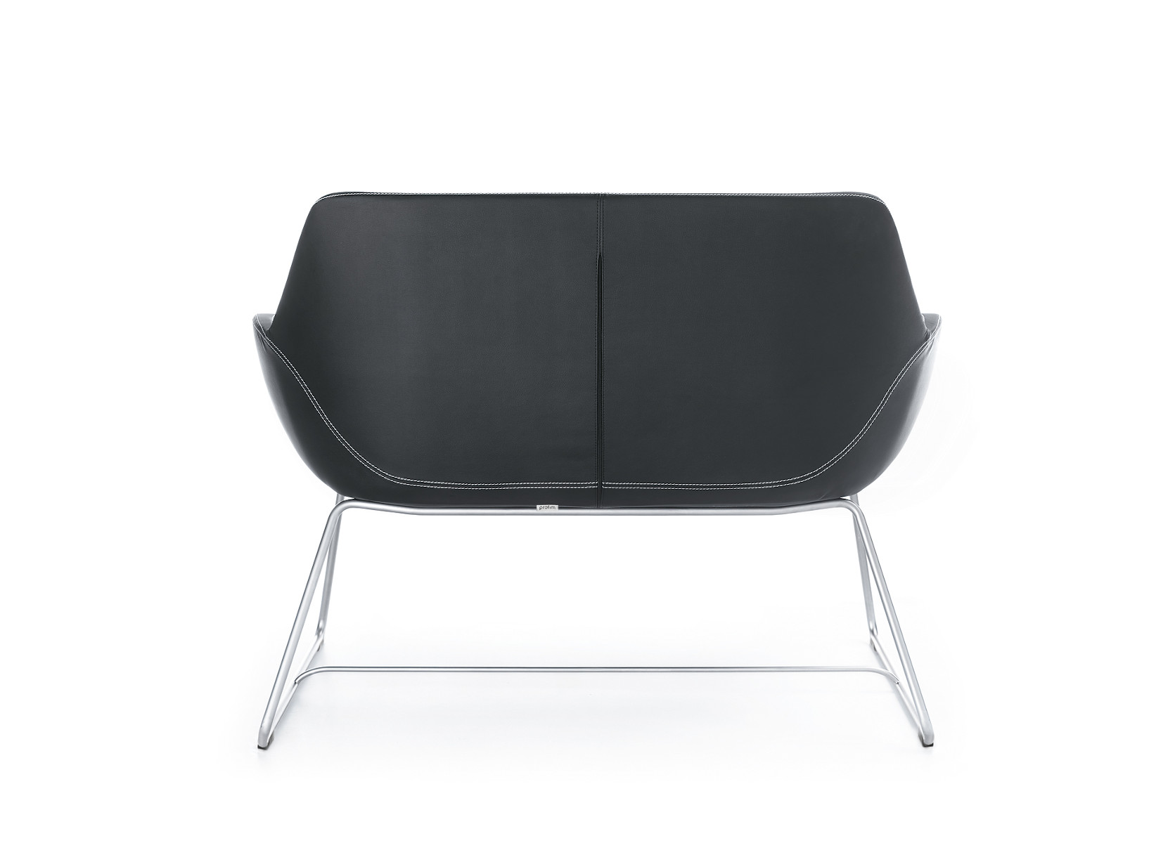 Komfortables Profim Fan 20V 2-Sitzer Sofa mit Kufengestell im modernen Design