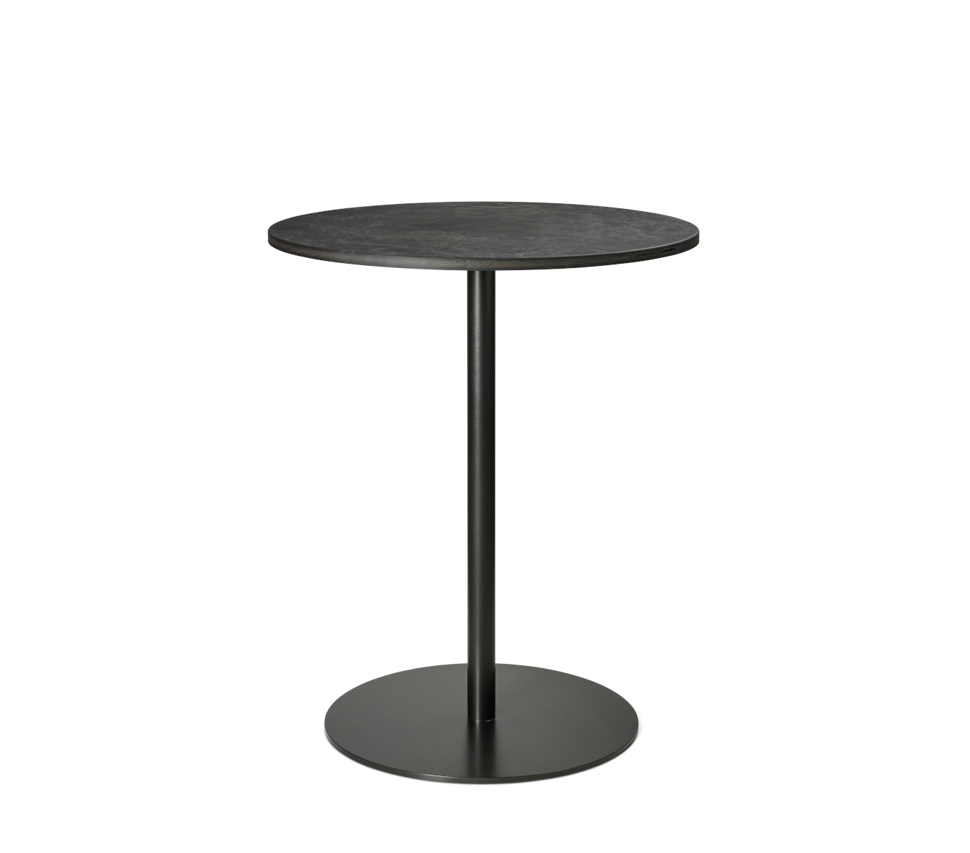 Mater Cafe Tisch, Ø 60 cm, coffee waste black