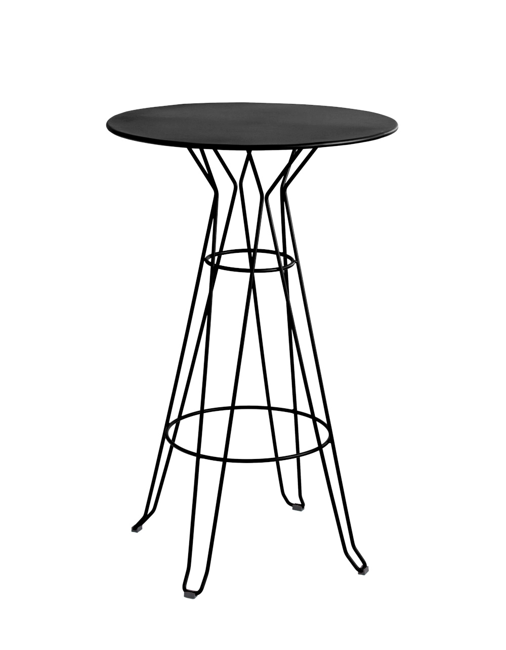 Capri Stehtisch, Ø 80 cm, graphitschwarz