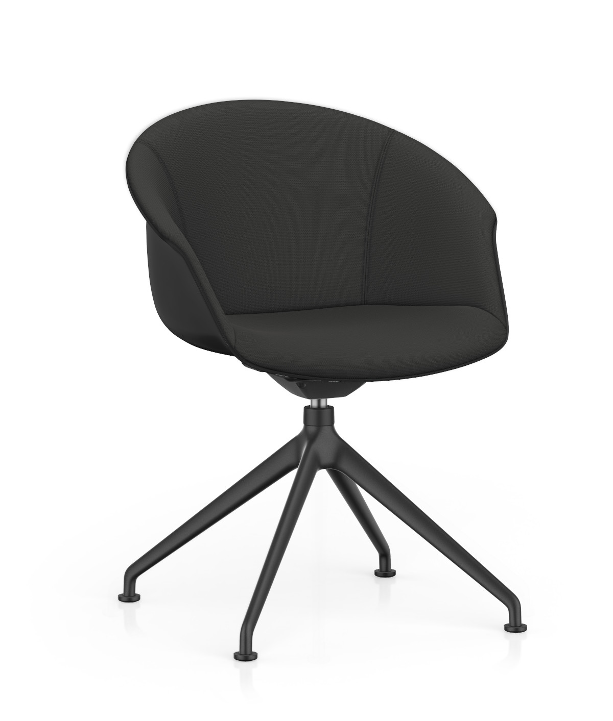 SHUFFLEis1 SU346 Clubsessel von Interstuhl, komfortabel, drehbar, hochwertig gepolstert, modernes Bürostuhl-Design