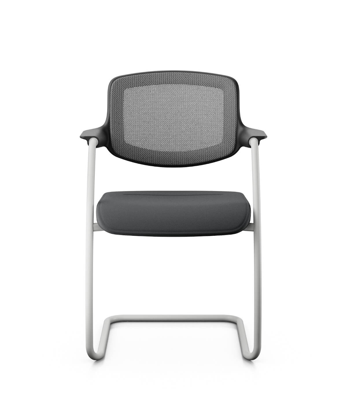 Giroflex 161-6403 Konferenzstuhl Freischwinger mit ergonomischem Netzrücken